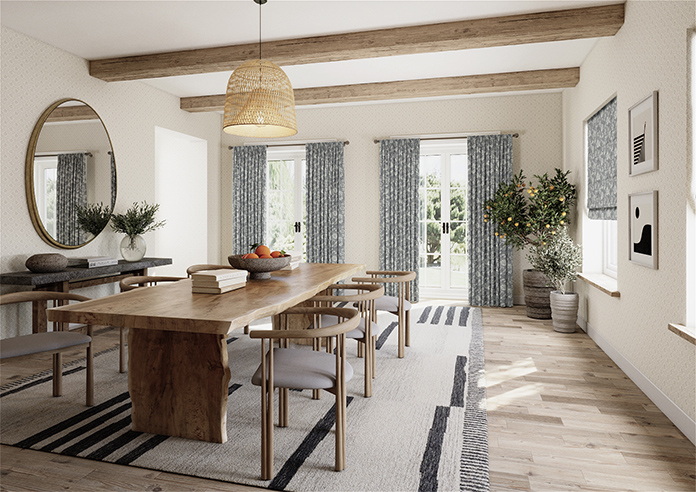 Bird Garden, Charcoal - Made to Measure Curtains - Image 7